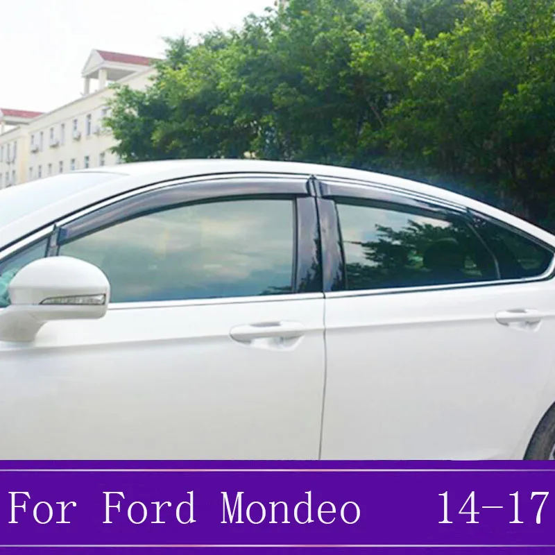 Акриловый + АБС оконный козырек для Ford MONDEO MK5 2014 2015 2016 2017 боковой Winodow дефлекторы