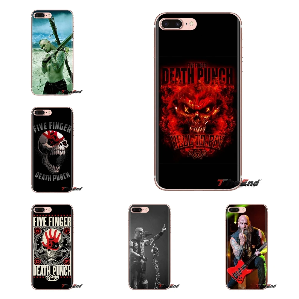 Five finger death punch для htc один U11 U12 X9 M7 M8 A9 M9 M10 E9 Plus Desire 630 530 626 628 816 820 830 прозрачный чехол