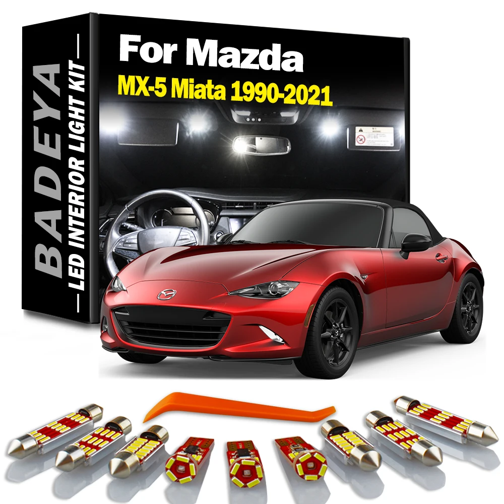 

BADEYA Canbus Car LED Interior Dome Map Light Kit For Mazda MX5 MX-5 Miata 1990-2014 2015 2016 2017 2018 2019 2020 2021 No Error