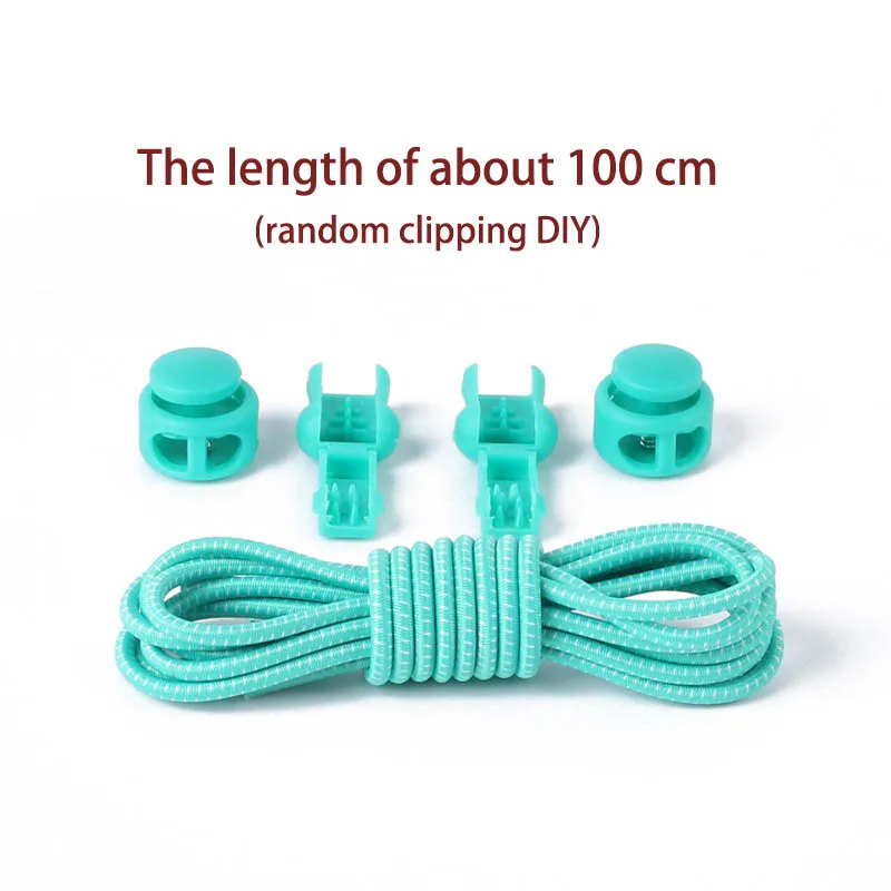 

Elastic Shoelaces 100cm 1 Pair Lazy Shoelaces Running Shoes Accessories Locking Shoe Laces Terylene Shoe Lace Strap Portable