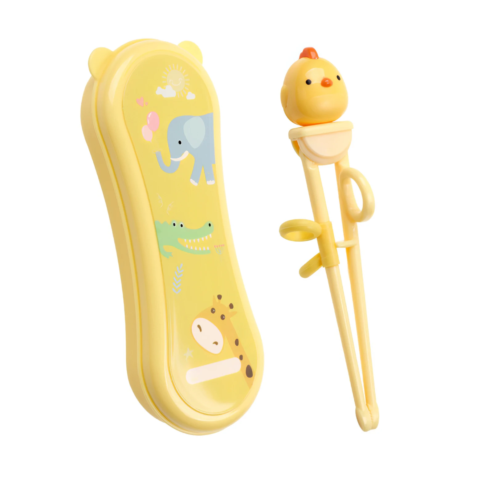 

Kids Training Helper Cartoon Portable Children Tableware Learning Training Chopsticks Plastic Baby Enlightenment Chopsticks