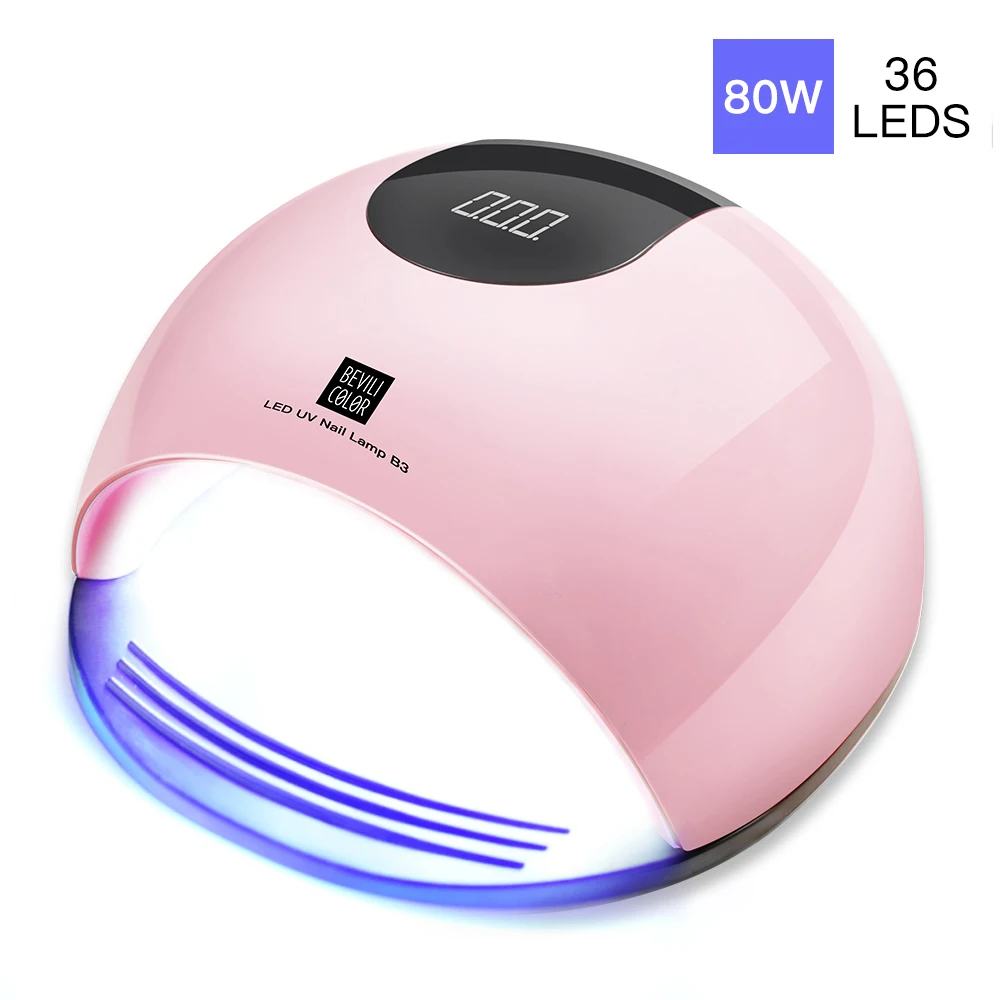 Новый 80 Вт быстрая Сушилка для ногтей гель Светодиодный УФ фонарь подходит всех