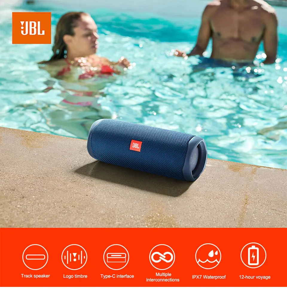 

100% originale JBL Flip 5 altoparlante Bluetooth Mini portatile IPX7 impermeabile senza fili Stereo per esterni