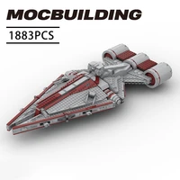 space wars series moc ucs arquitens class light cruiser republic gunship star building blocks set toys for children xmas gifts