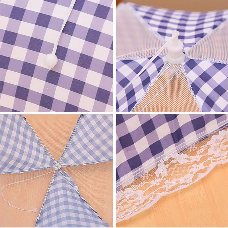 Anti Fly Mosquito Food Dish Cover Kitchen Folded Mesh BBQ Picnic Kitchenware Umbrella Style Tools | Дом и сад