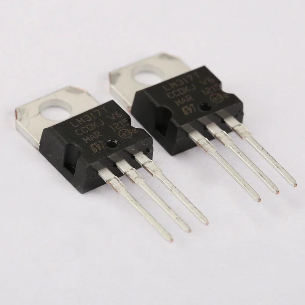 10 шт. LM317T LM317 1 2 V до 37V 1.5A Регулируемый регулятор напряжения IC DQ Drop|Адаптеры AC/DC| |