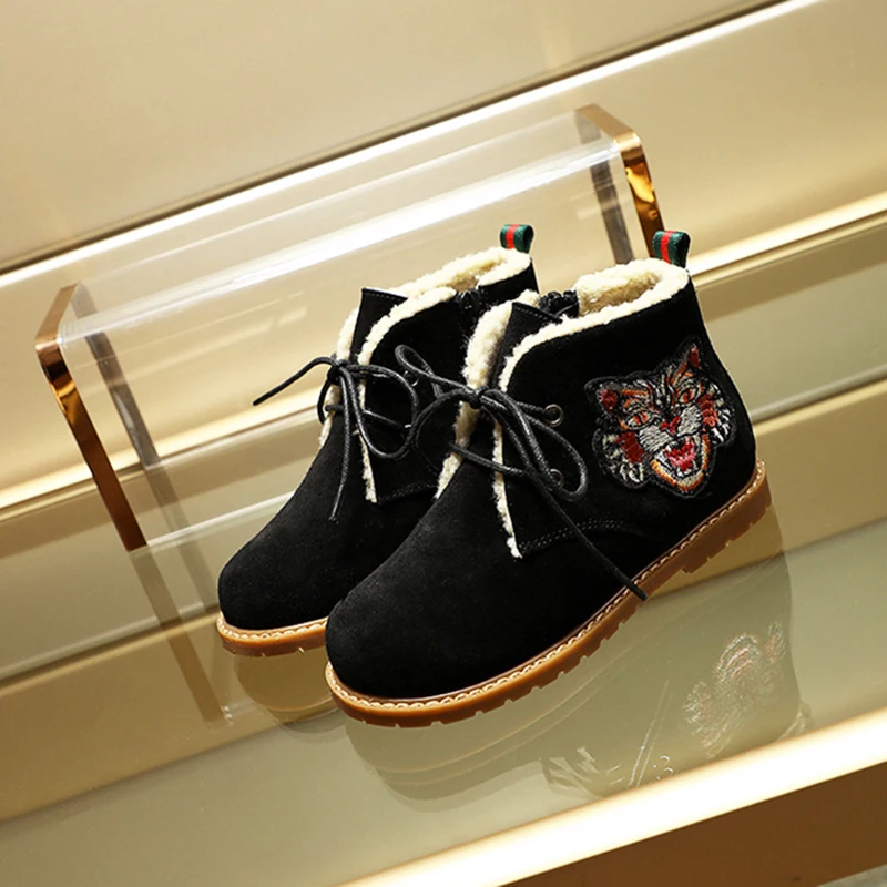 Dolakids детская обувь сезон осень зима Новые теплые сапоги вокруг лодыжки для