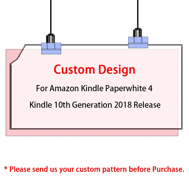 Custom Design MTT чехол для планшета для Amazon Kindle Paperwhite 4 из искусственной кожи Магнитный смарт-чехол для Kindle paperwhite 4 10 поколение Funda - Цвет: Custom Design
