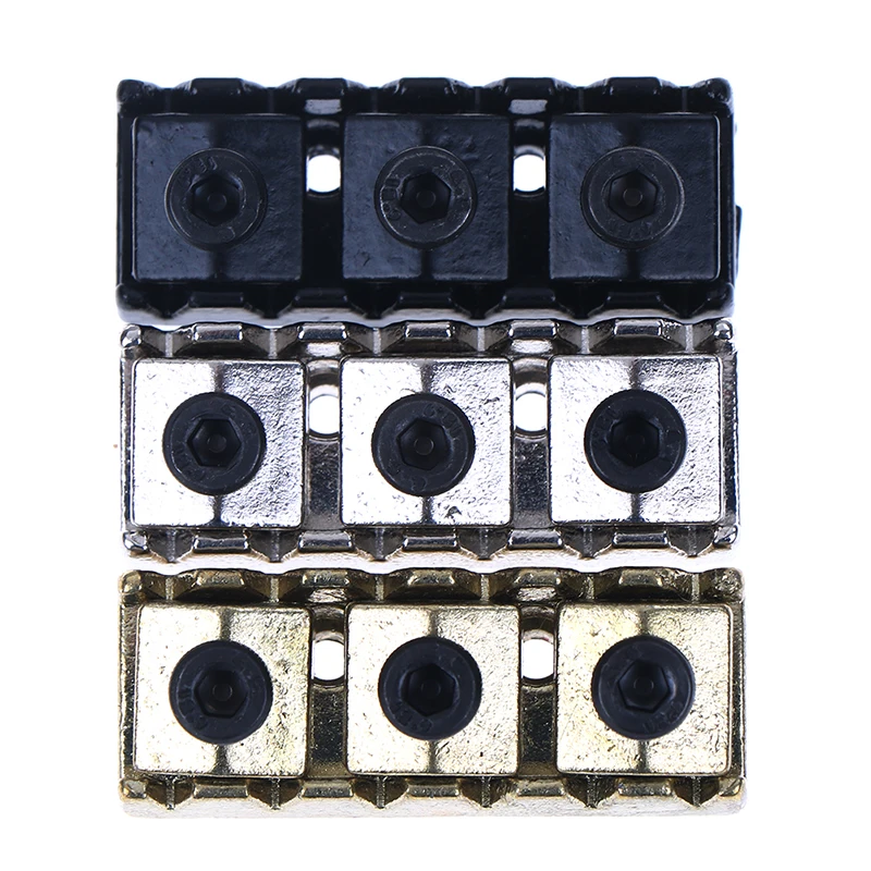 4 teilesatz 43mm elektrische gitarre string kissen doppel elektrische gitarre locking mutter string schloss mit schlüssel gitarre teile mithel