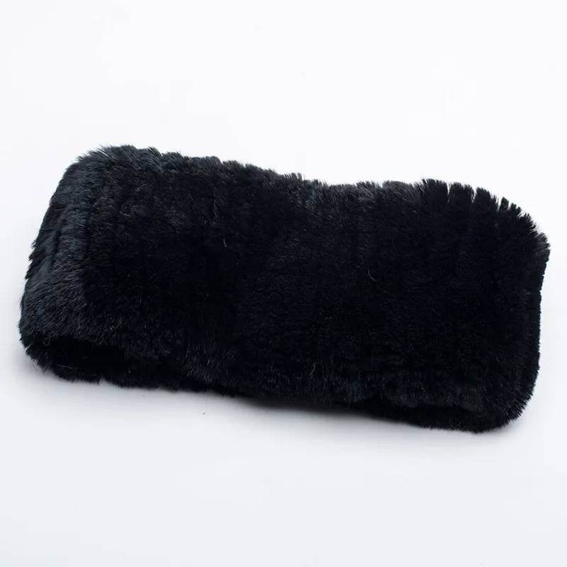 Pudi HF7034 MS шарф из кроличьего меха, шапка с милыми ушами серебристой лисы, модная теплая зимняя шапка различных цветов на выбор - Цвет: black
