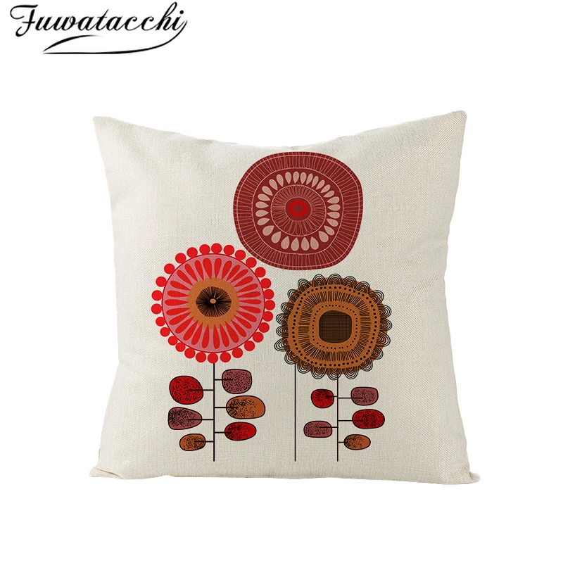 Постельное белье с геометрическим узором Fuwatacchi наволочка принтом одуванчиков