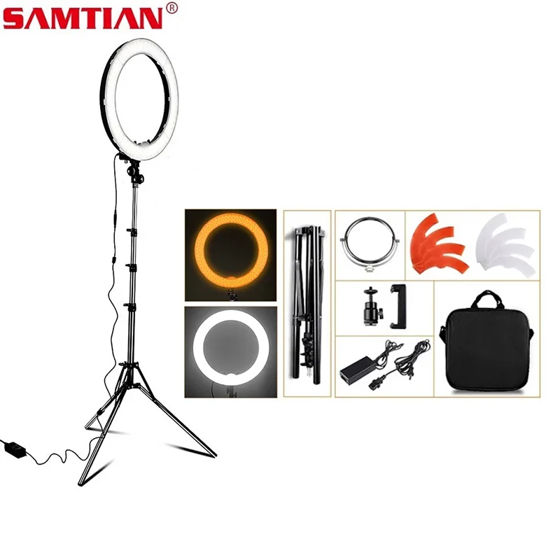 

Кольцевой светильник SAMTIAN, 18 дюймов, со штативом, 5500 к