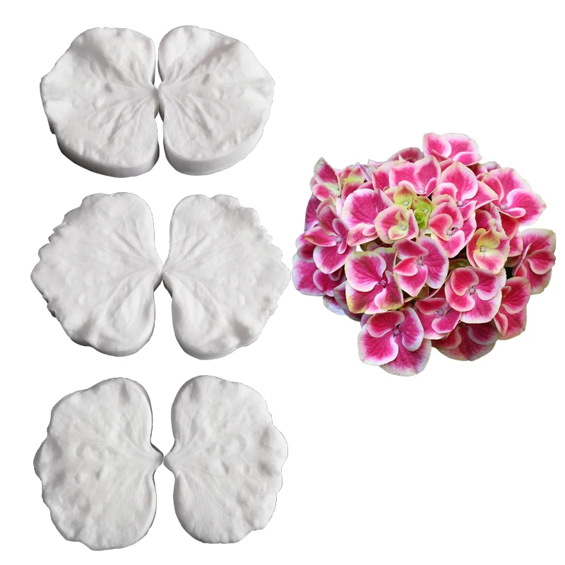 Новая большая силиконовая форма гортензии для помадки инструмент украшения