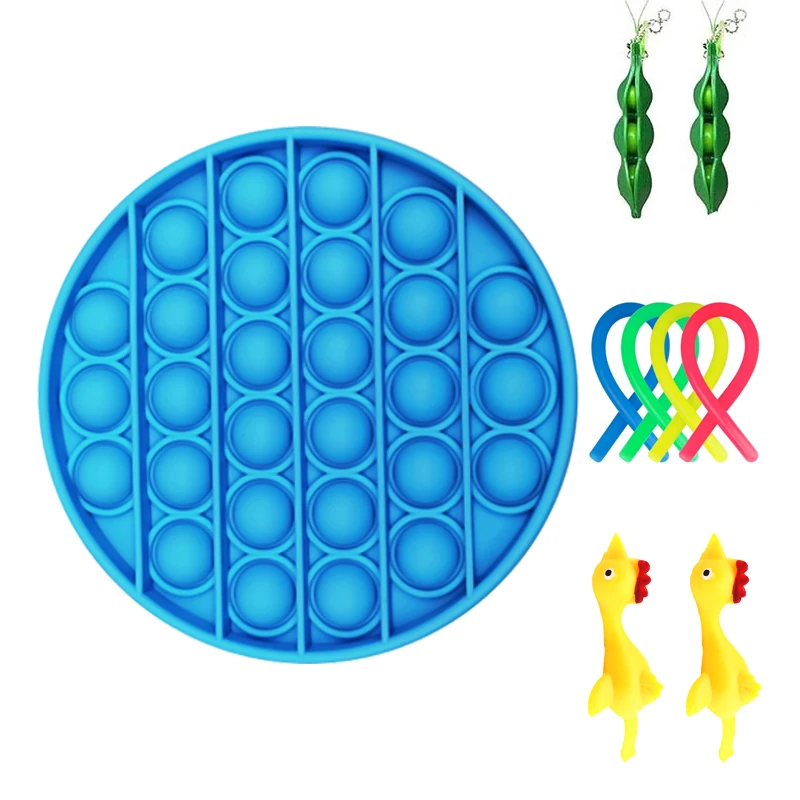 

Push Bubble Sensory Fidget Toys Set Anti Stress Box Strings Marble Relief Gift Adults Children Antis-tress fun Figet Toys