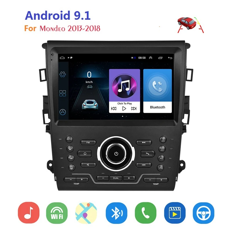 7 дюймов Android 9 1 HD Пресс Sn автомобиля MP5 плеер 1G + 16G Wi Fi Bluetooth FM радио для ford Mondeo GPS