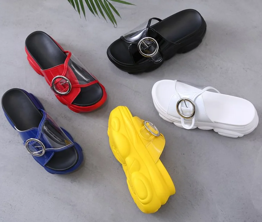 

Women Shoes Casual Flat Platform Wedge Slippers Sandals Casual Flip Flops ladies wedge heel Platform Shoes