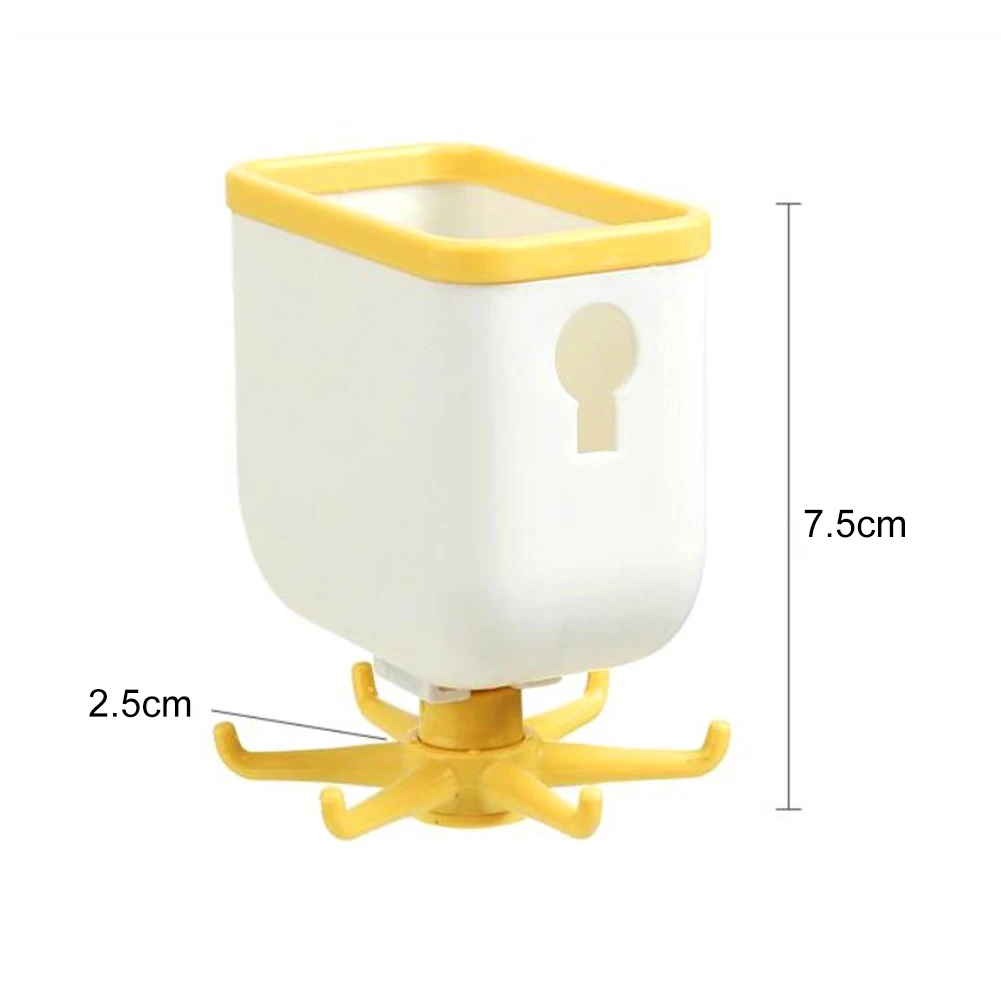 

1PC Rotating Hook Bathroom Hook Holder Kitchen Storage Rack Under Shelf Rotate Towel Hook Kitchenware Cabinet Storage Organizer
