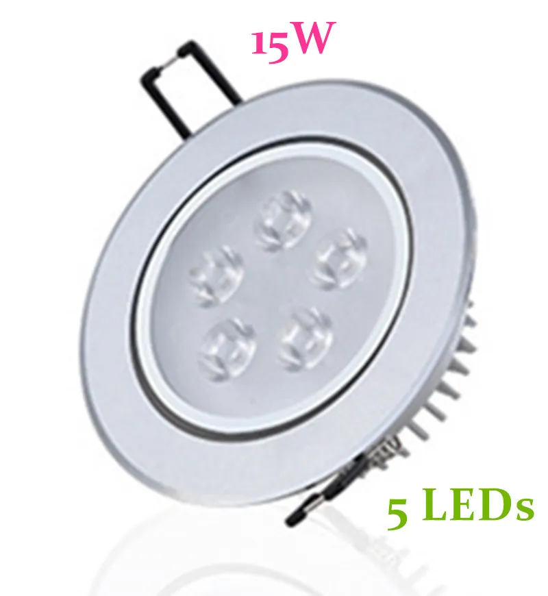 9W 15W 21W Led Ceiling Lamp Recessed LED Downlight Dimmable 220V110V Warm / Pure/Cold White Round Led Spot Light Indoor lighting