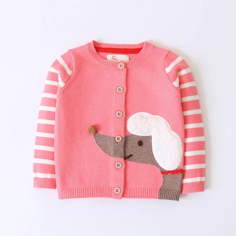 Кардиган для маленьких девочек свитер тонкие свитера детская вязаная куртка на