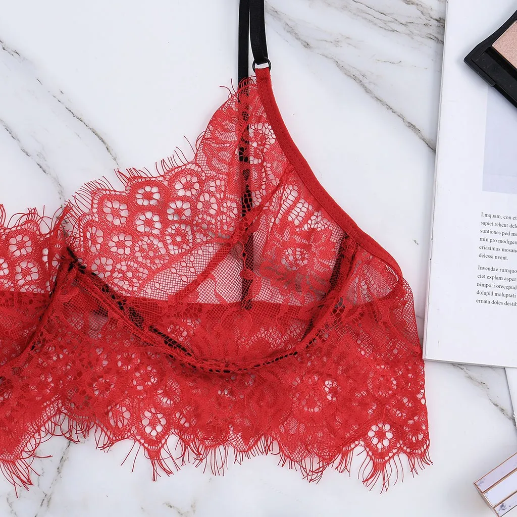 

3 Styles Fashion Women Bra Set Polyester Lace Lingerie Straps Sissy Panty Bandage Set Sexy Light and Breathable Underwear Sets