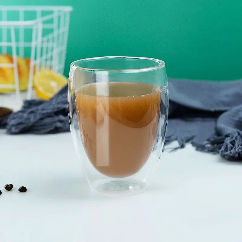 Термостойкая двухслойная стеклянная посуда для вина 250/350/450 мл стакан воды виски