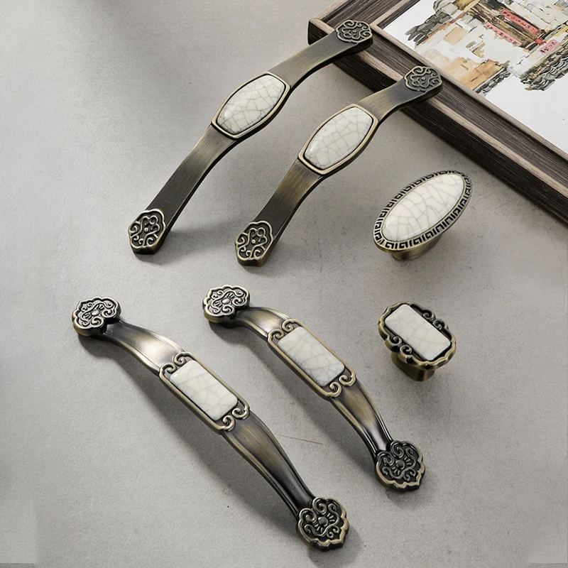 Дверные ручки новинка дверная ручка в китайском стиле для шкафа хромированная