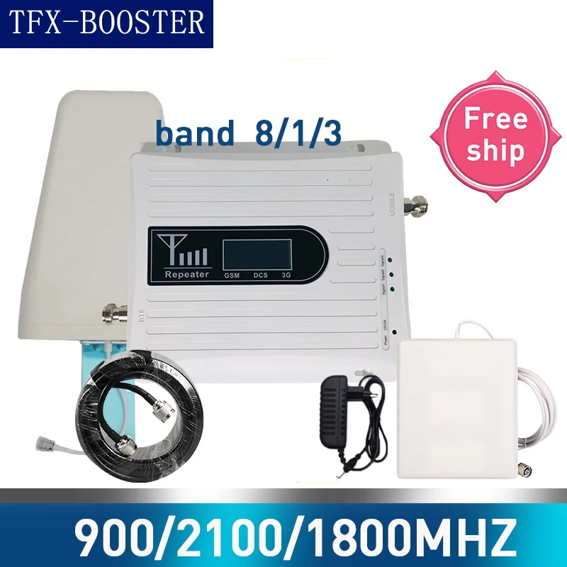 TFX BOOSTER 900 LTE DCS 1800 WCDMA 2100 МГц трехдиапазонный усилитель сигнала сотового телефона 2G