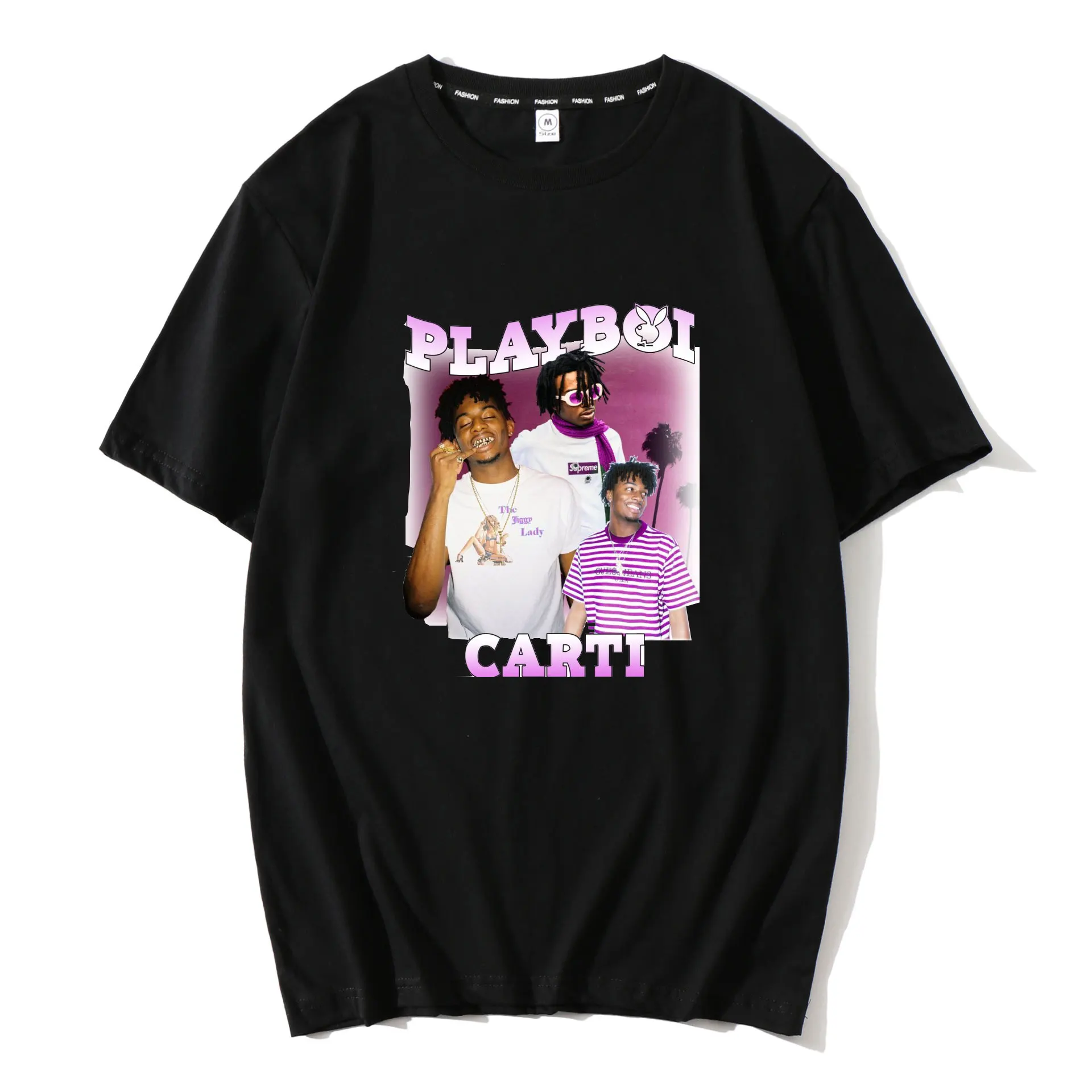 

Summer T Shirts for Guys O-Neck Short Sleeve Regular Mens Top Quality O Neck Men Playboi Carti Vintage Hip-Hop Black Tee Shirt