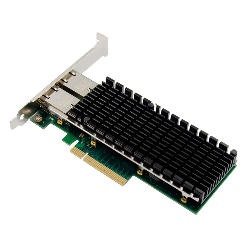 PCIE X8 10 Gigabit Ethernet Electrical Port Network Card Dual-Port 10GbE Server Network Card for PC