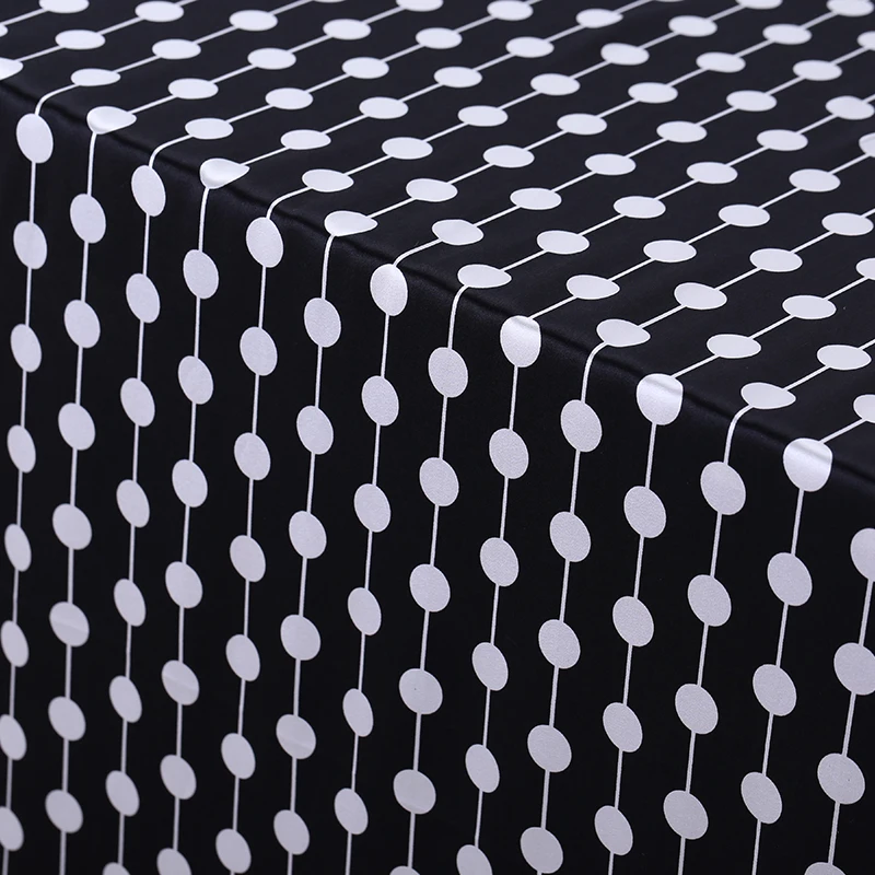 120 см широкая шелковая ткань сатин-стрейч метр волна точка с принтом атласная