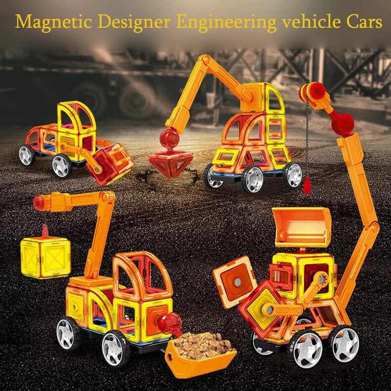 Магнитный дизайнерский Строительный набор сделай сам магнитные строительные