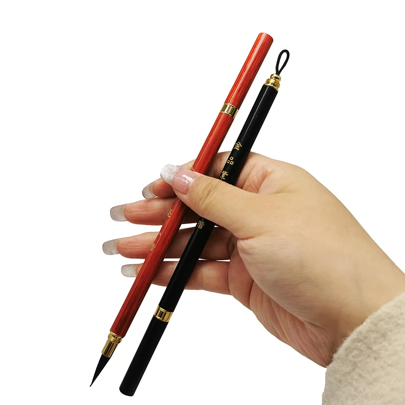 Кисть для письма из черного дерева с кроличьим мехом каллиграфия начинающих