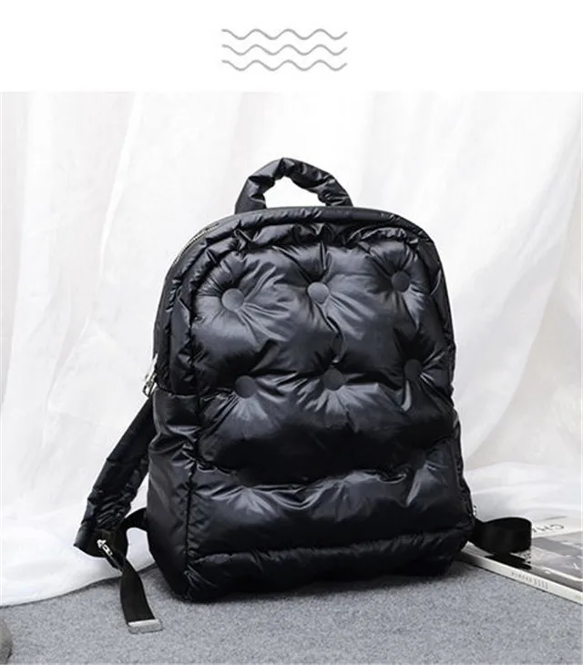 New Women Winter Space Cotton Computer Backpack Notebook Unisex Large Capacity School Bag Waterproof Business Bagpack