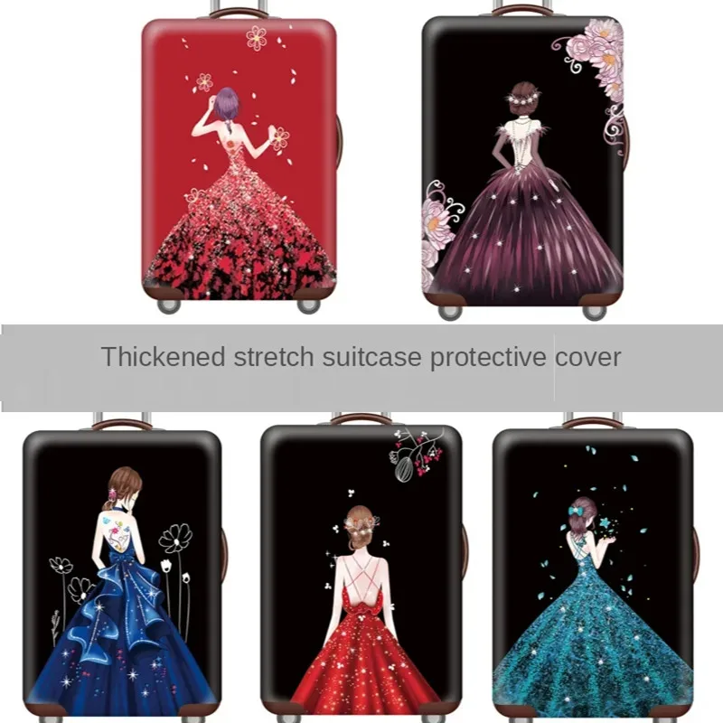 

High-quality New Suitcase Protective Cover, Wear-resistant Thickened Outer Cover, Beautiful Artistic Dancer 18-20-24-28-32 Inch