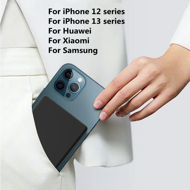 Портативный магнитный внешний аккумулятор для iPhone 13 12 Xiaomi Apple iWatch беспроводная