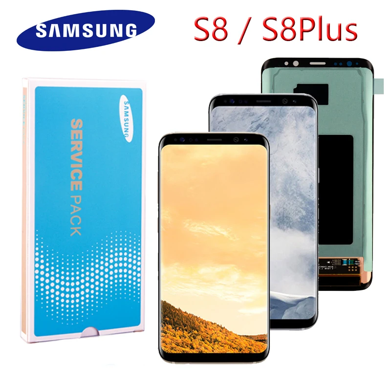Оригинальный ЖК дисплей SUPER AMOLED S8 для SAMSUNG Galaxy G950 G950F Plus G955 G955F сенсорный экран