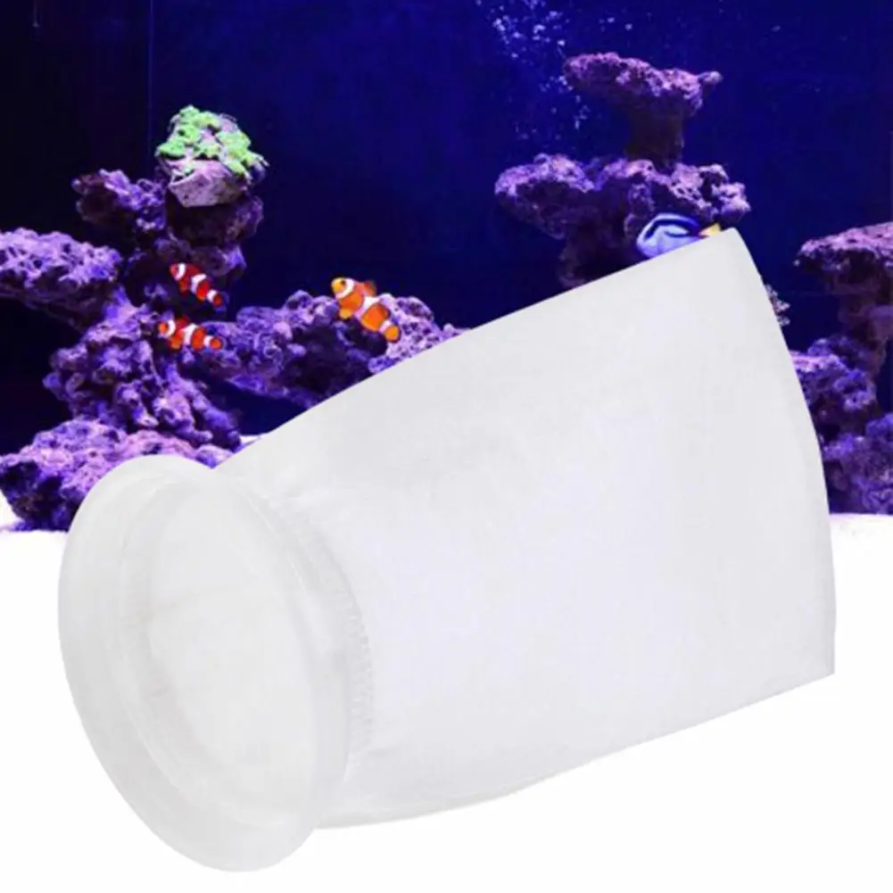

100/150/200um Aquarium Filter Bag Fish Tank Mesh Net Sump Micron Sock Pouch