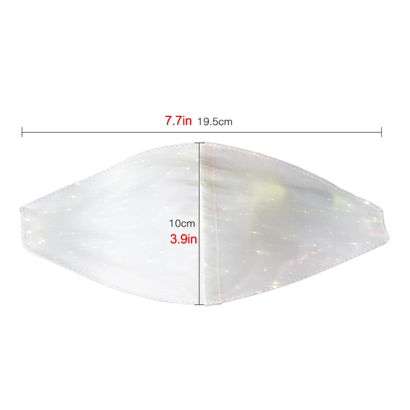 

New LED Flashing Mask 7 Colors Luminous Light for Men Women Rave Mask Music Party Christmas Halloween Light Up Mask