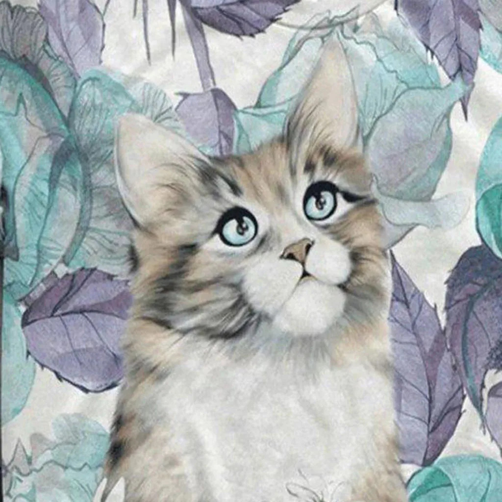 

rorychen 2020 Women 3D Animal Cat Printed T Shirt Short Sleeve O-Neck Tops Tee T-Shirt Blusas Plus Size A611