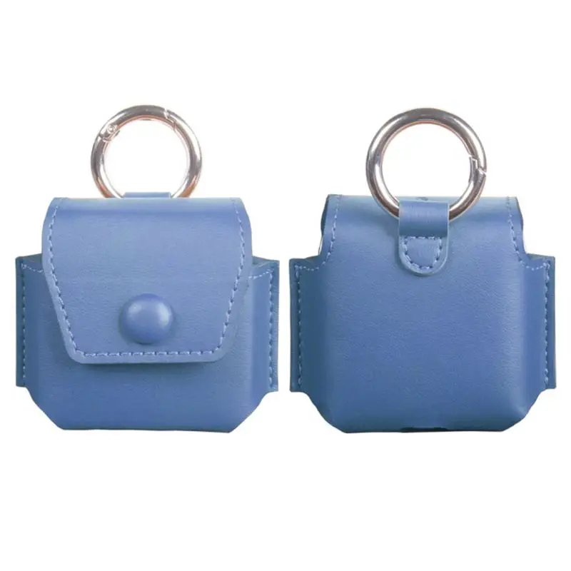 

Anti-scratch Leather Storage Bag Case Protective Cover with Hook for Xiao-mi Air 2 SE Bluetooth Earphone