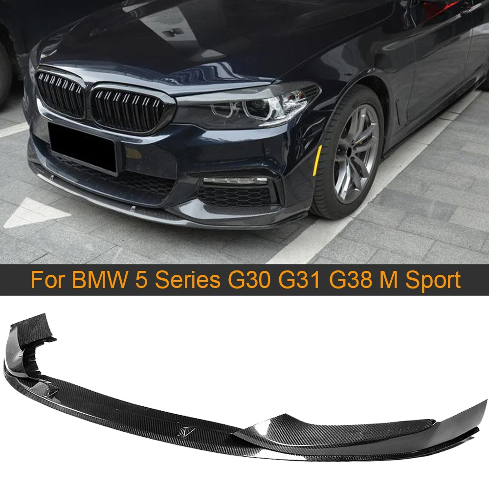 Передний бампер из углеродного волокна спойлер для BMW 5 series G30 G31 G38 M Sport Bumper 2017