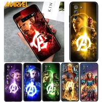 marvel hero colorful for samsung galaxy s21 ultra plus note 20 10 9 8 s10 s9 s8 s7 s6 edge plus soft black phone case