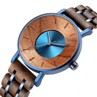 mens wooden quartz watches in wood top brand luxury military sports watch waterproof clock male relogio masculino ww008