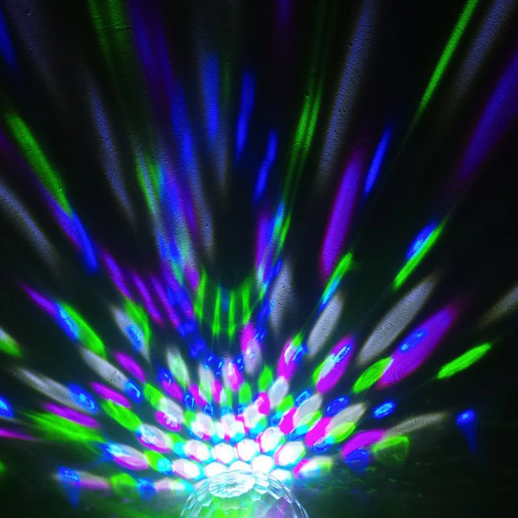 

6 Colored Mini Magic Disco Party Lights LED Ball Indoor Dance Lamp 100-240V