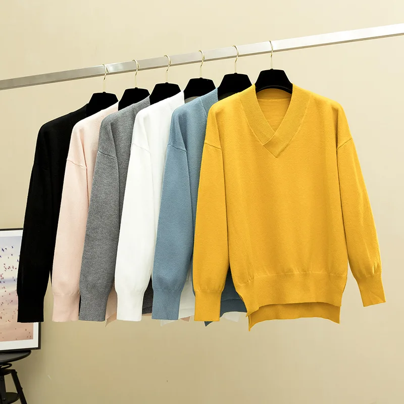 HLBCBG базовый осенне-зимний теплый женский свитер толстый вязаный джемпер с