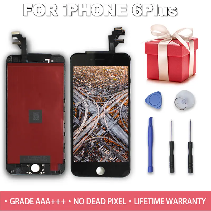 FVBH AAAAA новый для iPhone 6 Plus + ЖК-дисплей сенсорный экран дигитайзер сборка 6S без битых