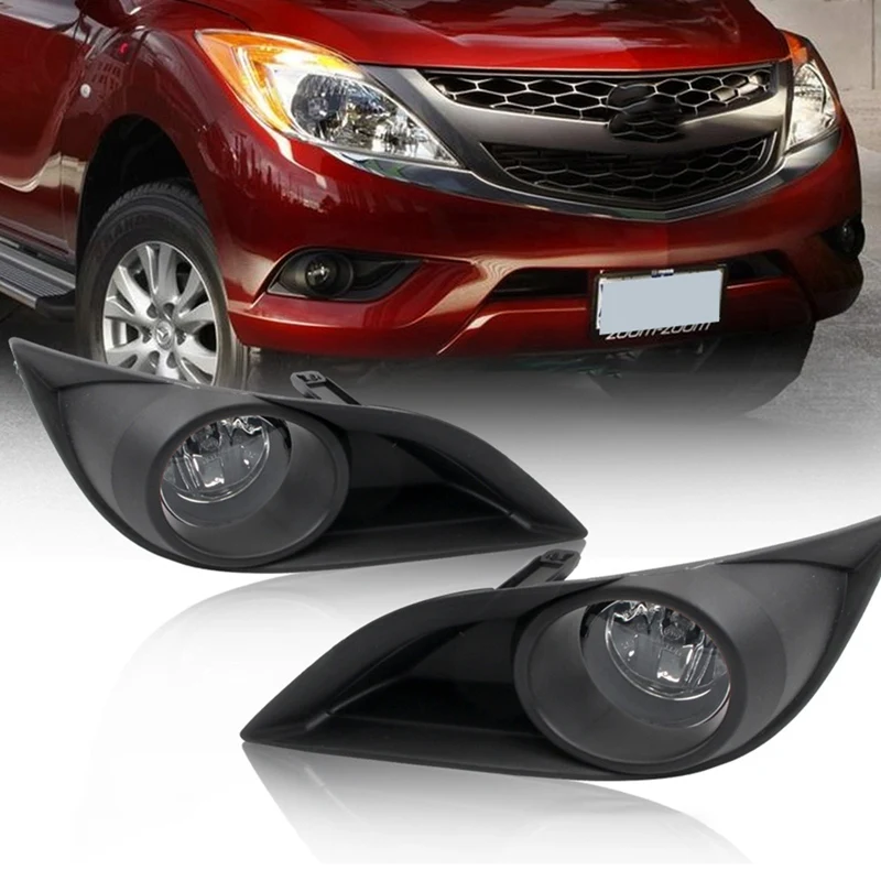 

Car Driving Light Front Bumper Fog Lamp Outside Housing Cover Switch Harness for Mazda BT50 Pickup 2012-2015 Accessories