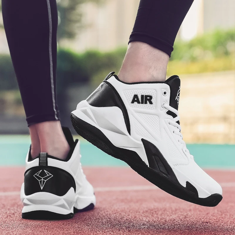 Мужские баскетбольные кроссовки амортизирующая уличная спортивная обувь