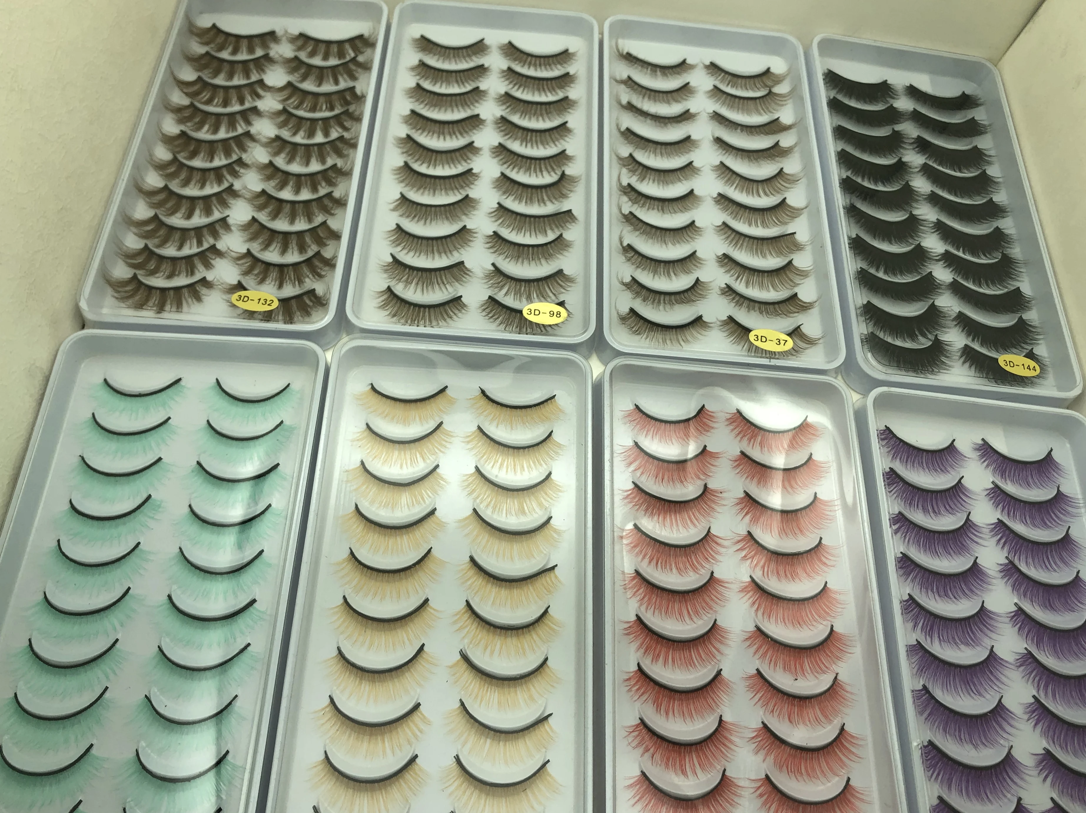 10 пар 3D Аниме куклы с накладными ресницами короткие накладные ресницы имитация