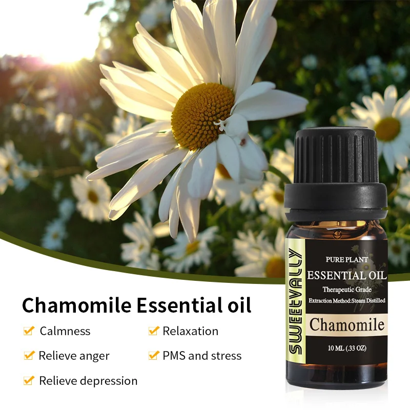 10 мл эфирное масло ромашки для диффузорной горелки органический расслабляющий